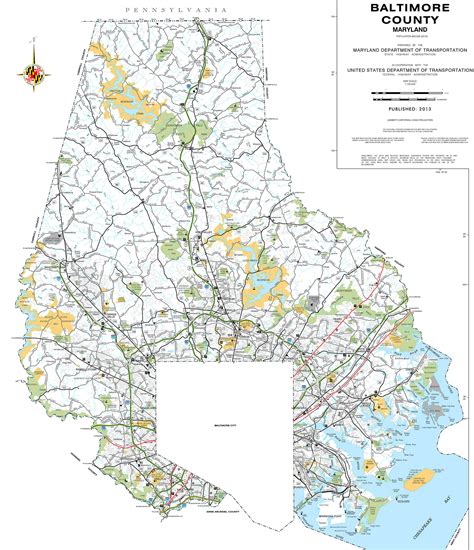 road map of baltimore county